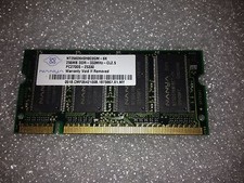 Nanya NT256D64SH8C0GM-6K 256MB PC2700 333MHz CL2.5 200-Pin DDR SoDimm Memory picture