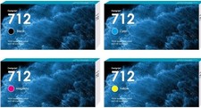hennie PRO 712 XL Ink Cartridge 4 Pack Comp for HP DesignJet T210 T230 T630 T650 picture