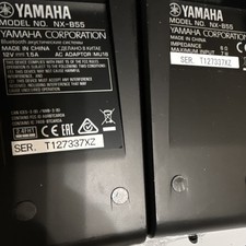 Yamaha NX-B55 Bluetooth 2.0 Computer Speakers 3.5mm Jack Black/Silver picture