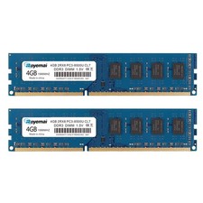 8GB Kit 2x4GB DDR3 1066 PC3 8500U Dimm 2Rx8 240Pin CL7 1.5V Desktop RAM picture