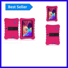 Anti-Slip Rose-Colored Silicone Case for 7-Inch Kids Tablets – Fun & Functional picture