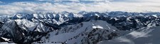 Landscape mountains snow alps panorama snowy peak Custom Gaming Mat Desk picture