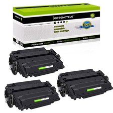 3pk Black CE255A Toner for HP LaserJet Pro 500 MFP M521dn M521dw M521DX M521DZ picture
