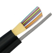 12-Strand Singlemode Burial Fiber Optic Cable w/Messenger - Custom Cuts per 1ft picture