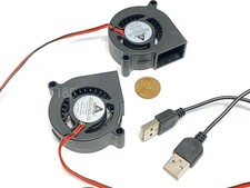 2 x - USB 5020 50mm 5cm 5v fan Brushless Centrifugal Blower computer Gdstime picture