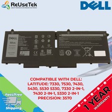 Genuine Dell 07KRV 58Wh 4-Cell Laptop Battery Latitude 7530 7330 7430 5430 5530 picture