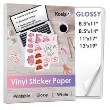 Lot Koala Printable Vinyl Sticker Paper Glossy Waterproof 8.5x11 8.5x14 11x17 picture