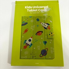 GEMS Kids Universal Tablet Case 7-11” Space Green Magnetic Clasp & Stand Age 6+ picture