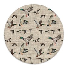 Rustic Mallard Duck Mouse Pad for Desk 7.9x7.9 Inch picture