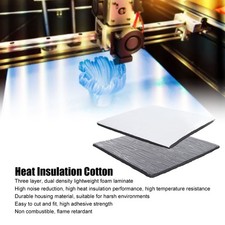 Heat Insulation Cotton 10mm Thick 3 Layers Dual Density 3D Printer Hot Bed picture