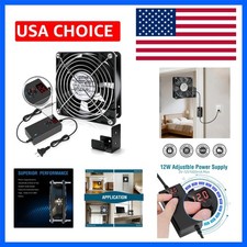 WHTech AC 110V 240V 120mm x 38mm Muffin Fan with Variable Speed Controller fo... picture