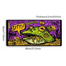 1pc Anime Frog Graffiti Large Gaming Mouse Pad & Keyboard Mat - Vibrant Graffi picture