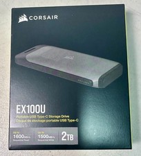 Corsair EX100U 2TB Portable External SSD USB-C 3.2 Gen 2x2 1600MB/s New picture