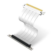 EZDIY-FAB PCIe 4.0 x16 GPU Riser Extension Cable 20cm Right Angle White picture