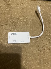 VicTsing Vtin 4K Mini DisplayPort to HDMI/DVI/VGA 3 in 1, thunderbolt Compatible picture