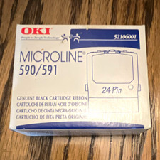 OKI 52106001 Genuine Black Ribbon for Microline 590/591 Dot Matrix Printer picture
