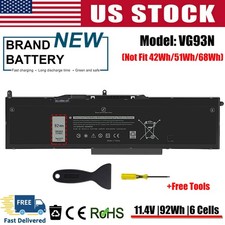 VG93N 92Wh Battery for Dell Latitude 5580 5590 5591 Precision 15 3520 3530 WFWKK picture