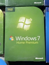 MICROSOFT Windows 7 Home Premium ~ 32 & 64 Bit Discs w/ Service Pack 1 ~ SEALED picture