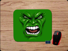 THE HULK ANGRY FACE GREEN CUSTOM PC DESK MAT MOUSE PAD HOME SCHOOL OFFICE GIFT picture