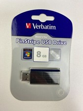 Verbatim Pin Stripe USB Drive 8GB NEW Sealed Package picture