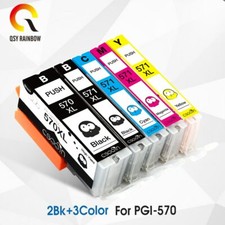 Cartouche d'encre Compatible 5pk pour canon 570 571 Pixma MG 6850 6851 6852 picture