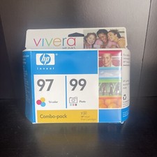 Genuine HP 99 Photo & 97 Tri-Color Ink Cartridge Combo Pack picture