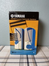 Vintage Yamaha YST-M8 Powered Multimedia Speakers w/Power Adapter Original Box picture