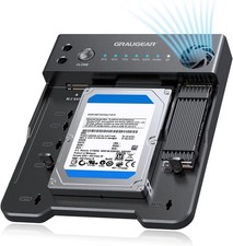 Compact M.2 NVMe & SATA Cloning Station - 10Gbps Transfer, Built-in Cooling Fan picture