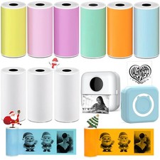 9 Rolls Thermal Sticker Paper for Mini Printer,Self-Adhesive Paper 57 * 25mm,... picture