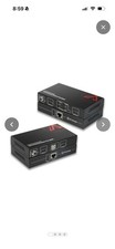HDMI USB KVM Extender Dual Monitor Over Cat5e/6/6a/7 up to 1080p@60Hz 197ft, ... picture