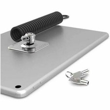 Compulocks Universal Tablet Lock with Keyed Coiled Cable Lock Black picture