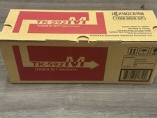 Kyocera TK-592M Magenta Toner  Cartridge Kit  NEW Genuine  OEM picture