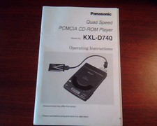 Panasonic Quad Speed PCMCIA CDROM Player User's Manual Model : KXL-D740 picture