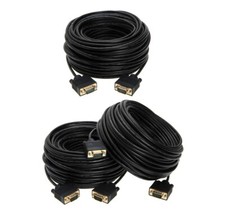 3-Pack- 50FT SVGA M/M 15 Pin Cable HD Display TV Video Projector PC Monitor Cord picture
