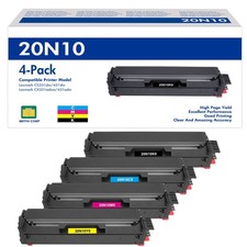 4Pack High Yield CS331 CX331 Toner Cartridge Set w/ Chip 20N10K0 20N10C0 20N10M0 picture