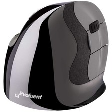 Evoluent – Inventor of The Vertical Mouse – Large, Dark chrome, silver, grey picture