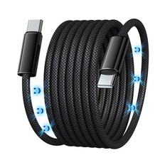 BWGI USB-C 240W Magnetic Coiled ⚡️ Fast Charging Cable (1.5 m,4.92 ft) ⚡️ picture