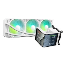 TRYX SE 360 ARGB 360mm AIO 3D Cooler Asetek Adela (White) L-P360L-AM3M-G0W picture