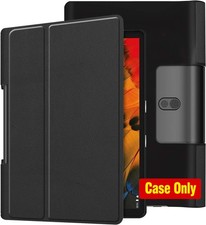 Case for Lenovo Yoga Smart Tab YT-X705F, PU Leather Cover with Kickstand - Black picture
