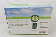 New Staples Sustainable Earth Remanufactured Toner Cartridge SEBB710RDS 52123601 picture