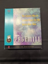 Adobe PageMill 1.0 Macintosh Vintage 1995 Web Design Software Big Box w/ Disk picture