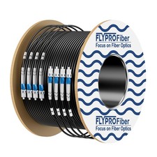 FLYPROFiber- 4 Core OS2 Single Mode LC LC Outdoor Fiber Patch Cable 50m picture