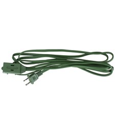 Northlight 15 ft Green Indoor Extension Power Cord with 3-Outlets Safety Lock picture