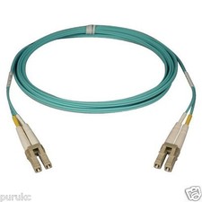  Lof of 5 10m LC-LC Duplex 50/125 MM 10 Gb Fiber Patch Cable Aqua om3 - 0702 picture