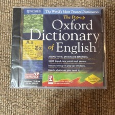 The Pop-Up Oxford Dictionary Of English Windows CD-ROM 98 Me 2000 XP New Sealed picture