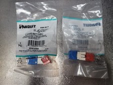 Lot of 50 - Panduit CJH5E88TGBU UTP Jack Module - Blue picture