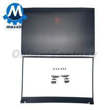 New Back Cover/Front Bezel/Hinges For MSI GF75 MS-17F1 17F2 17F3 17F4 17F5 Black picture