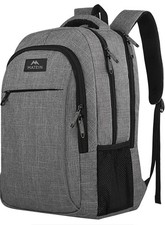Matein Gray Polyester Laptop Backpack for 15