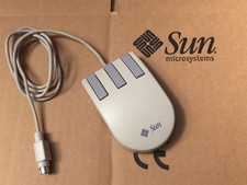 SUN 370-1586  Type 5c  MOUSE , MiniDIN-8 , No-YELLOW- Color *, Test-PASS, W:30d picture