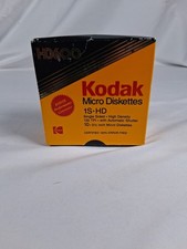Kodak 1S HD 135 TPI 3- 1/2 9-Pack Micro Floppy Diskettes Opened 1 Missing.  picture